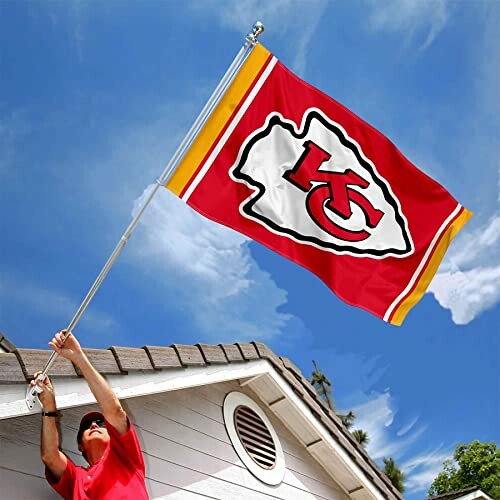 WinCraft Kansas City Chiefs KC Large 3x5 Flag